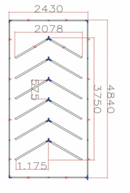 Hexagon LED Beleuchtung APP-HX-V