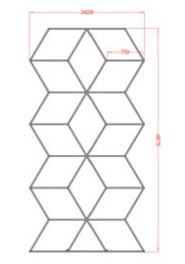 Hexagon LED Beleuchtung APP6109